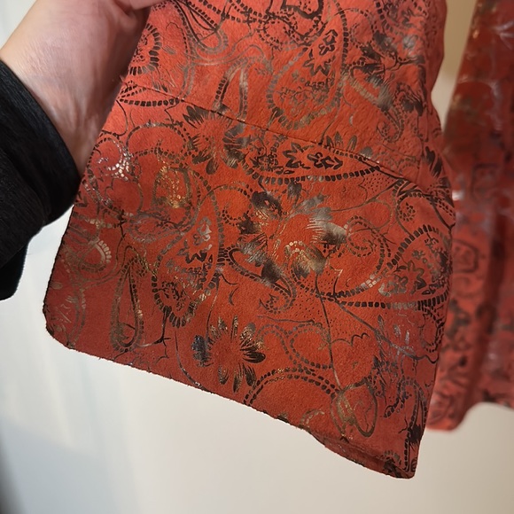 Pamela McCoy Floral Leather Jacket - Picture 5 of 11